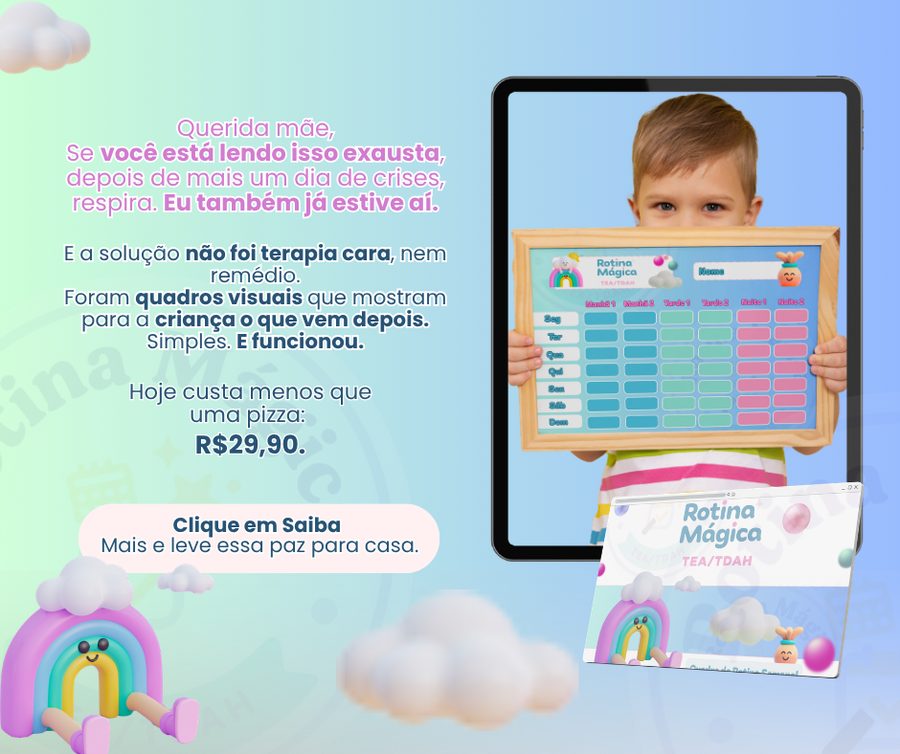 Materiais do kit Rotina Mágica